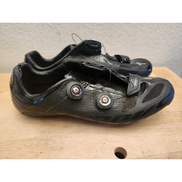 Mens Specialized S-Works Road Carbon Cycling‎ Shoes Click Size 11.75 - Picture 6 of 14